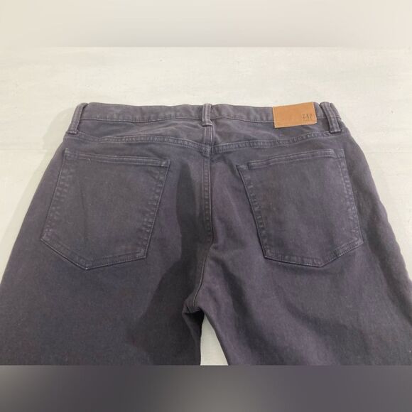 Gap Jeans Men’s 31x30 Black Slim Straight Leg Twill Stretch Casual Preppy Pants - Picture 5 of 13